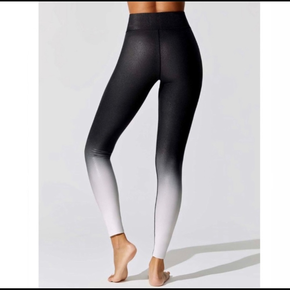 Carbon38 Cristalline Leggings Black White Ombré high rise